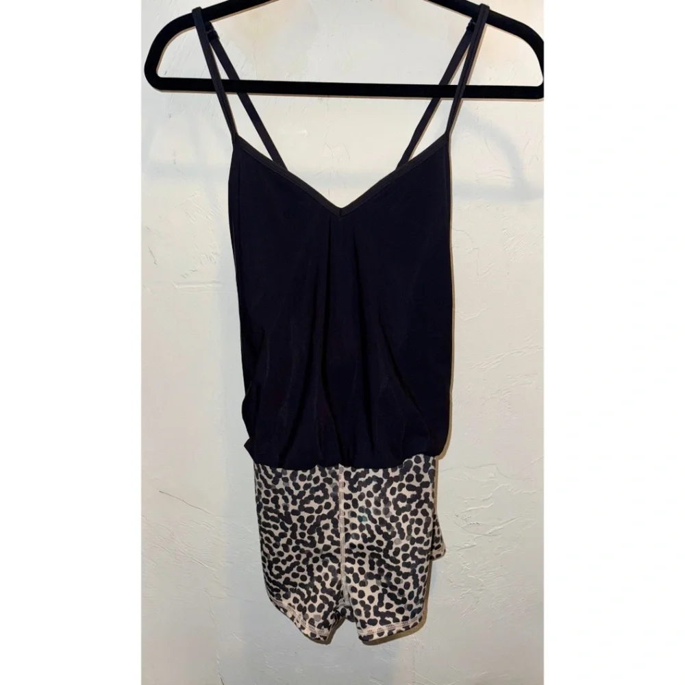 Lululemon Dance To Yoga Leotard in Black/Ace Spot Grain Black/Dottie Dash Grain - Picture 10 of 16